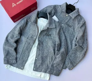 Men's Casual Suede and Corduroy-Style Snap-Button Jackets