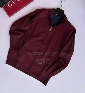 Knit Zip-Up Mock-Neck Sweater or Cardigan
