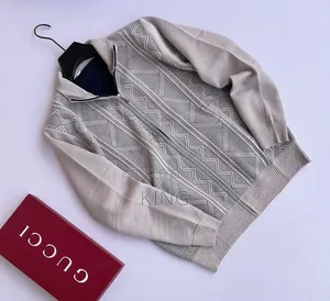 Knit Zip-Up Mock-Neck Sweater or Cardigan