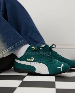 Puma Speedcat OG in the "Dark Myrtle / Puma White