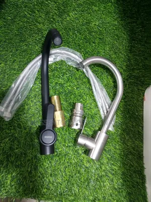 Sink Mixer Taps Heavy Duty Black or Silver Good Quality/All Types)