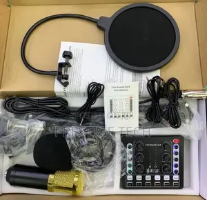 M8 Live Streaming Sound Card Condenser Microphone Kit