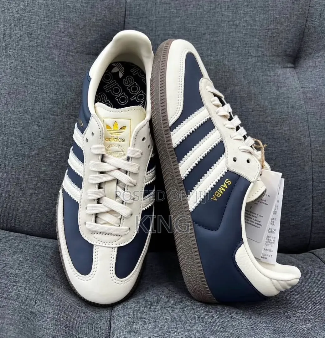 Adidas Samba OG in the Night Indigo / Crew White