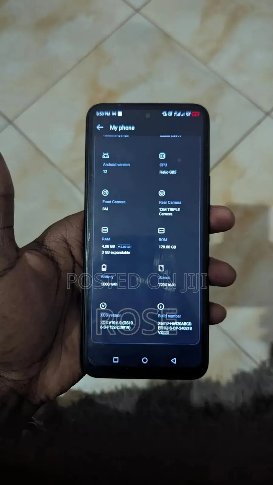 Infinix Hot 12 play 128 GB Blue