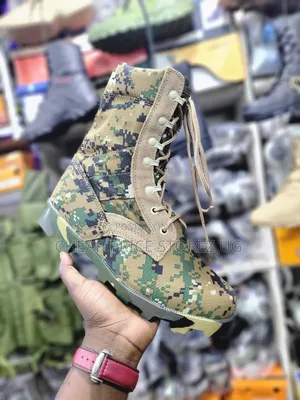 The Siwar Tactical Boot in a Green Digital Camouflage