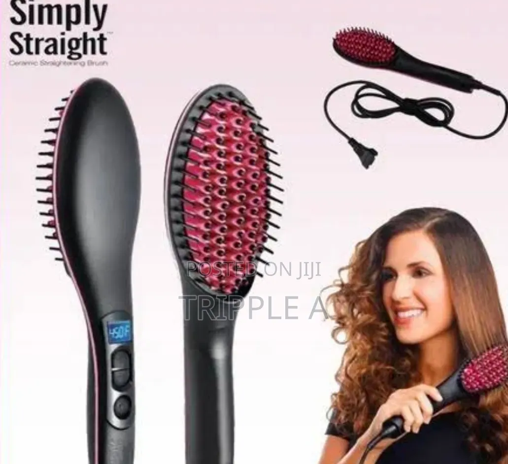 Long Hair Straightener Comb Brush