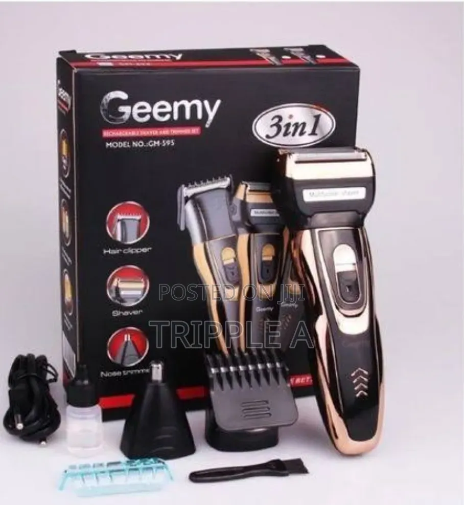 Geemy Hair Trimmer and Shaver 3 in 1 Professional Clipper