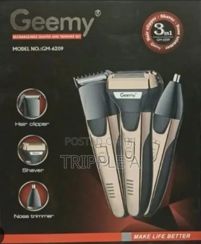Geemy Hair Trimmer and Shaver 3 in 1 Professional Clipper