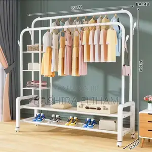 Double Pole Clothing Rack