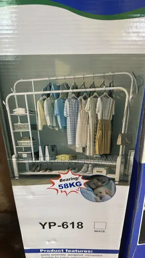 Double Pole Clothing Rack