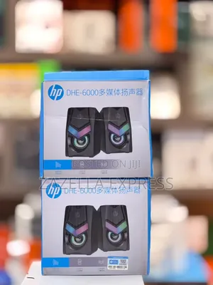HP Dhe-6000 Wired Computer Speaker RGB Backlight Audio Player