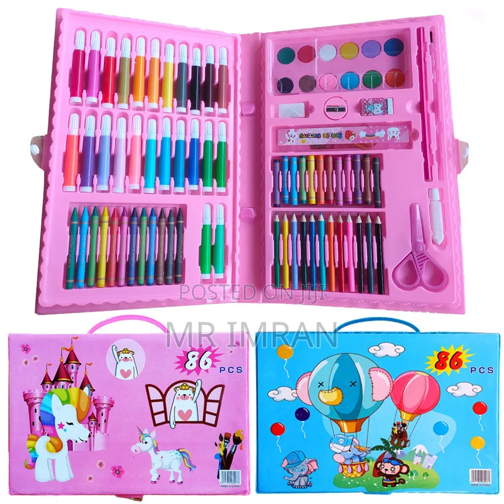 86-Piece Children's Art and Coloring Set