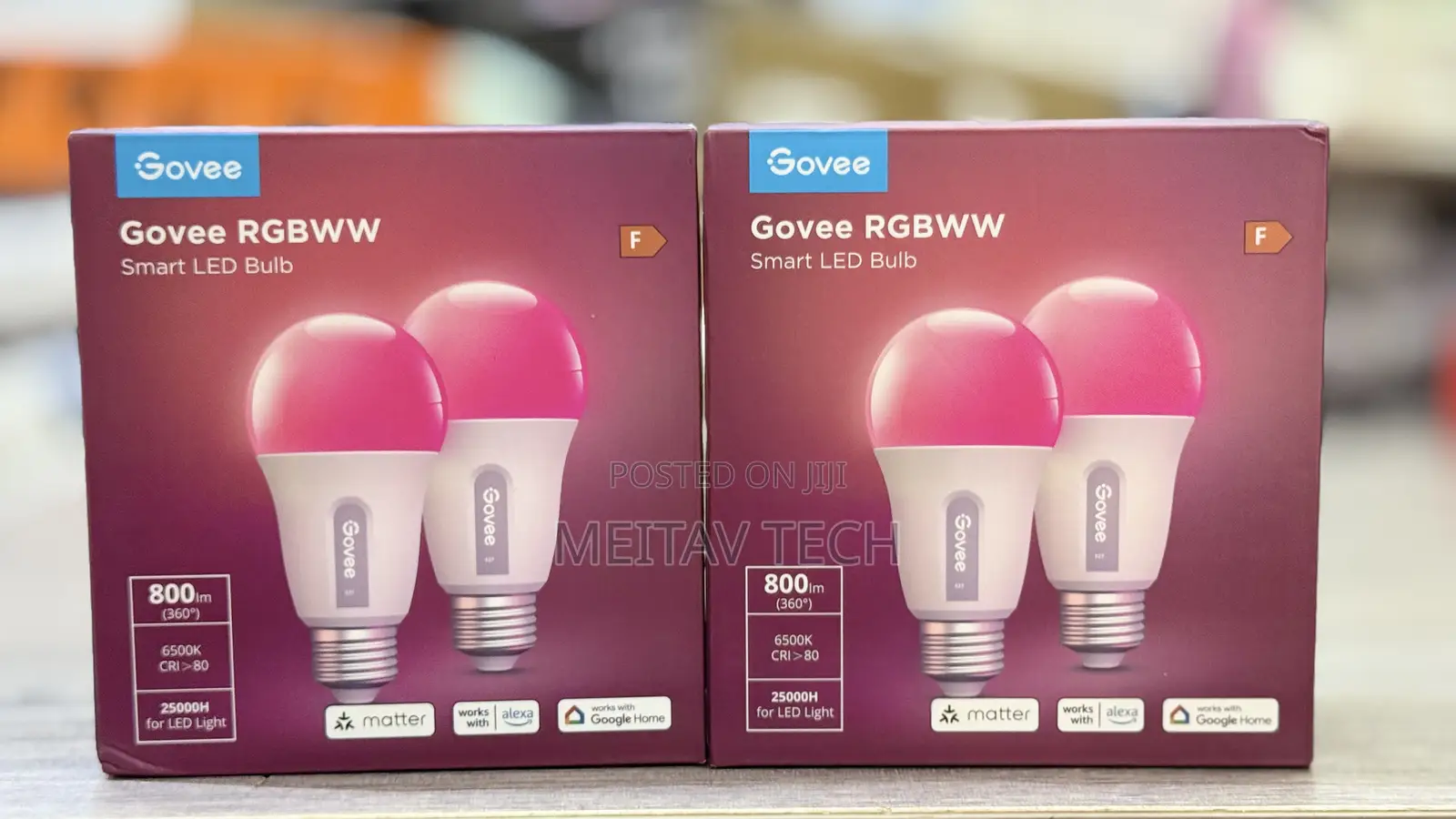 Govee LED Smart Bulb E27, RGBWW Dimmable, 800LM