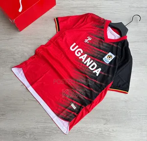Official Red Home Jersey for the Uganda Cranes