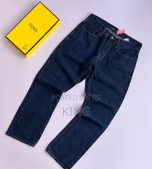 Faded Blue Straight Leg Jeans