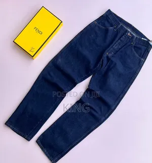Faded Blue Straight Leg Jeans