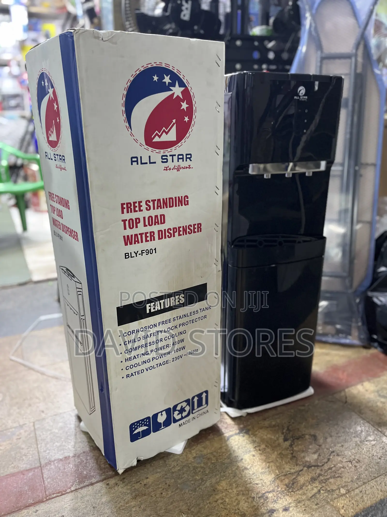 All-Star Water Dispenser – 3 Taps, Top Loading Compressor