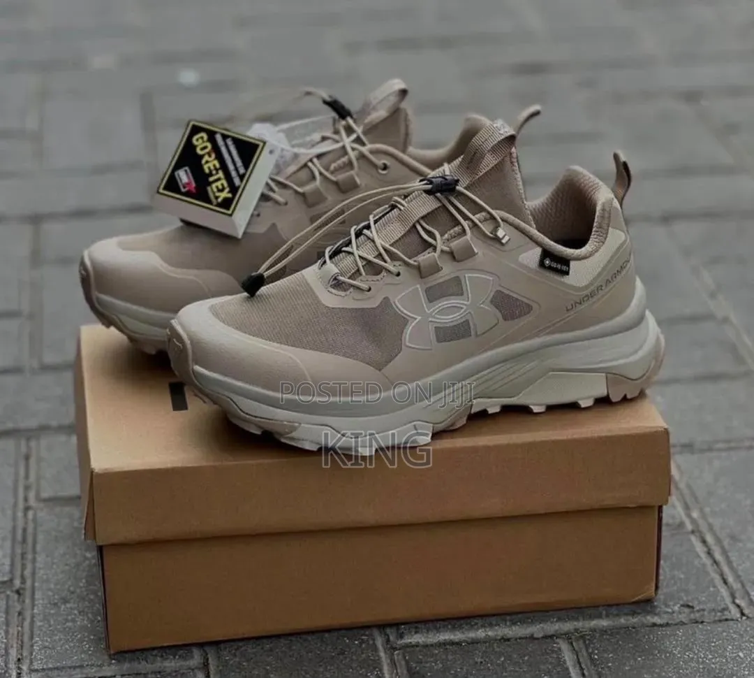 Khaki-Colored Under Armour GORE-TEX Waterproof Outdoor Hiking