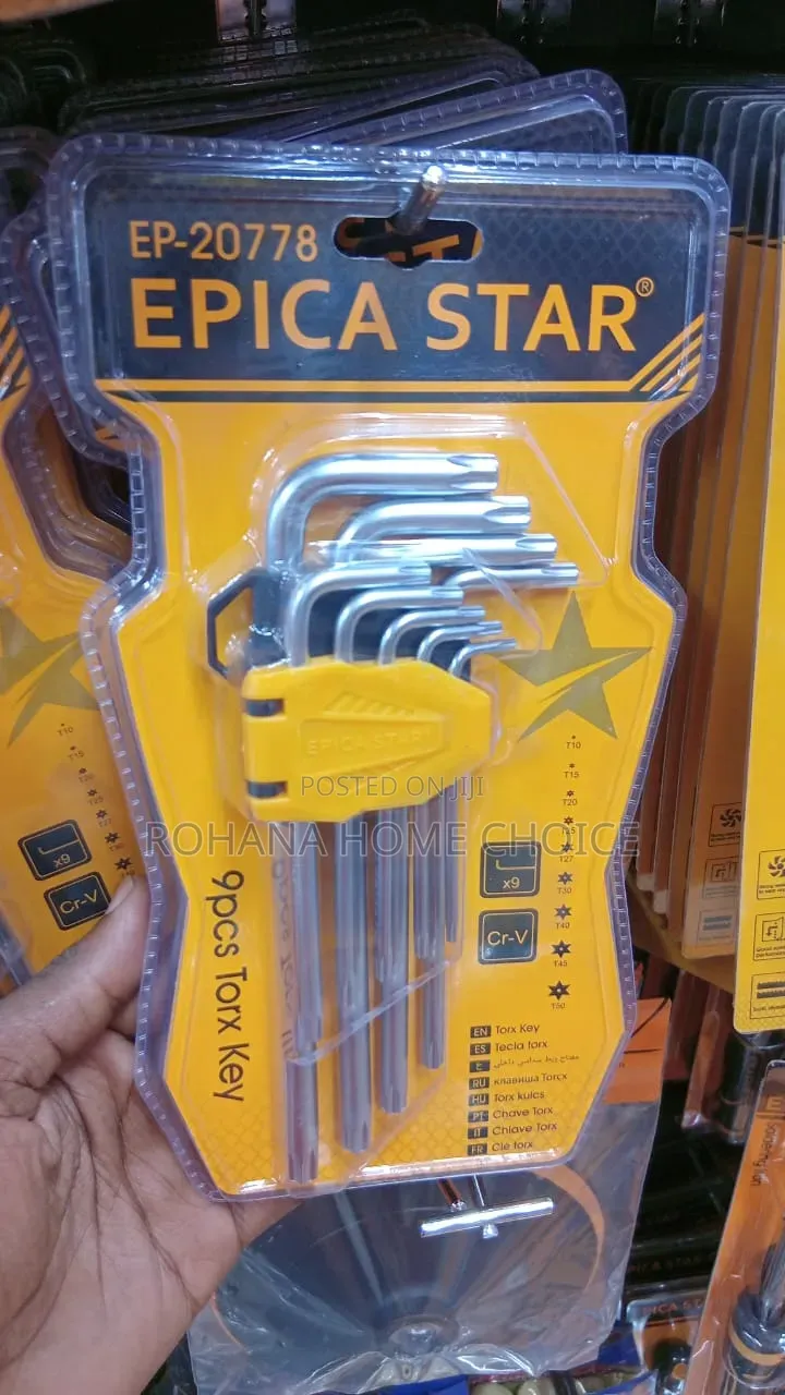 9-Piece Torx Key Set.