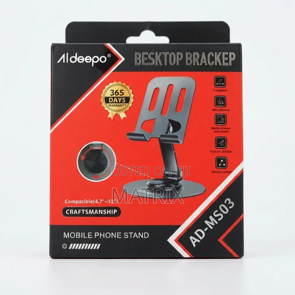Aldeepo Adjustable Phone STand Model Ad-Ms03