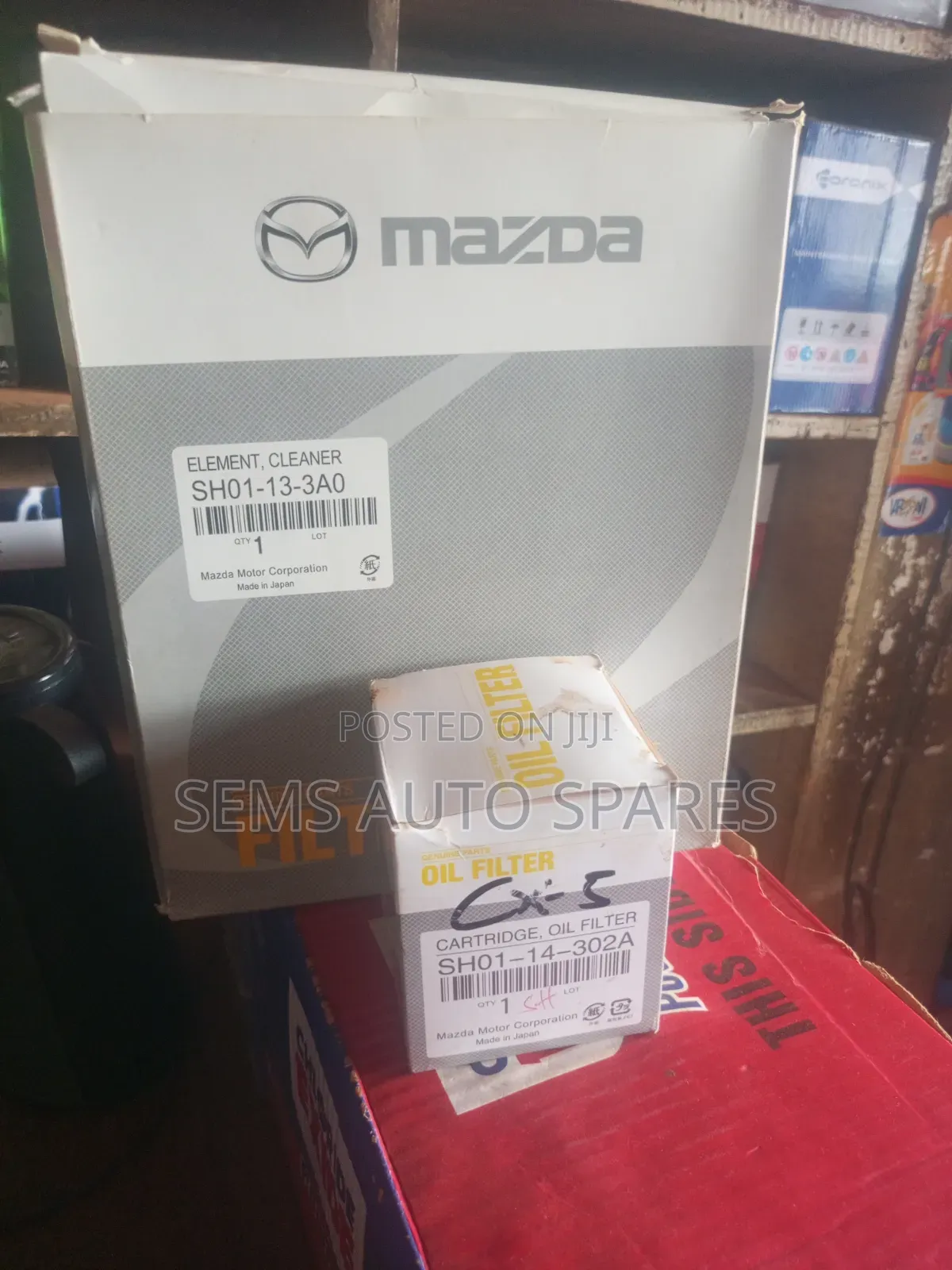 Air and Oil Filter Mazda CX5.