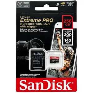 SanDisk Extreme PRO 256GB microSDXC UHS-I Memory Card