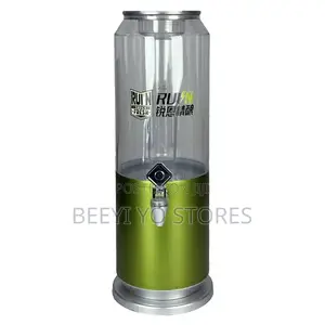 Giant Beverage Can Dispenser With LED Illumination and Spigot