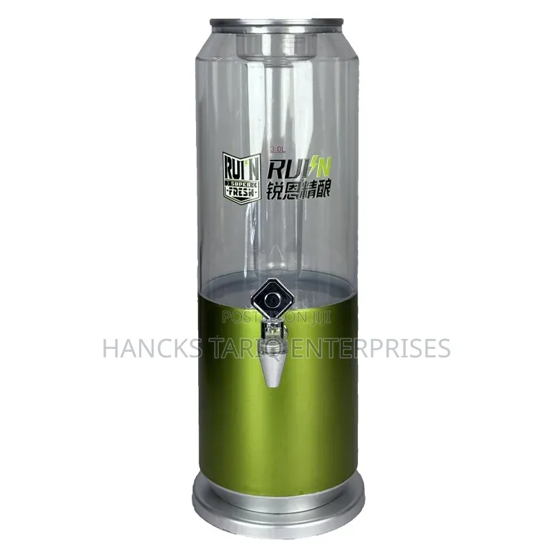 Giant Beverage Can Dispenser With LED Illumination and Spigot