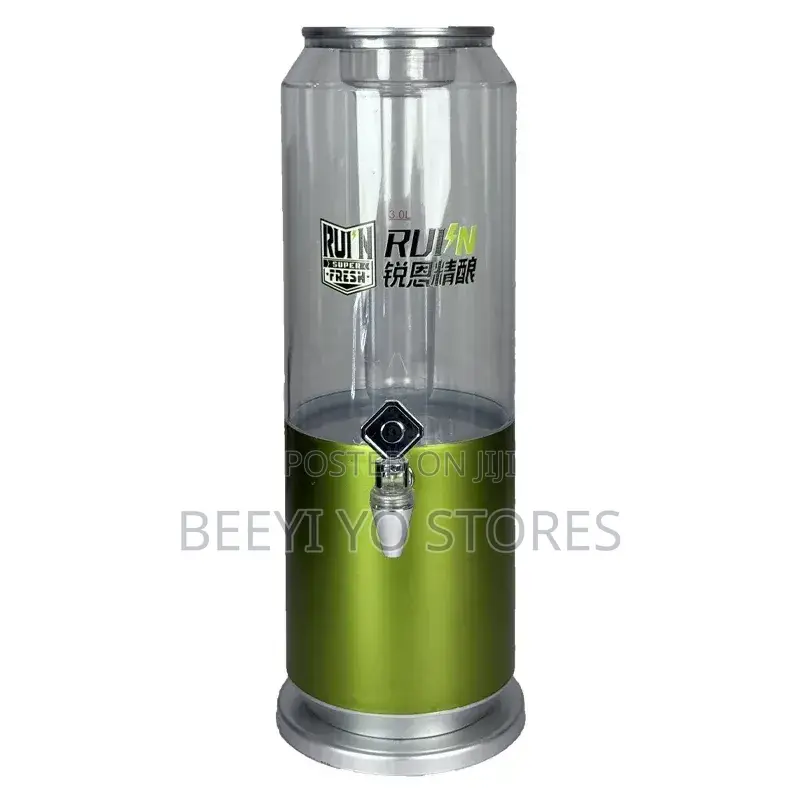 Giant Beverage Can Dispenser With LED Illumination and Spigot