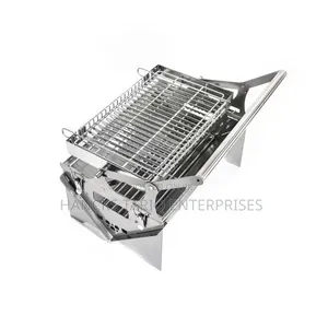 Portable Stainless Steel Folding BBQ Grill and Outdoor Charcoal Stove
