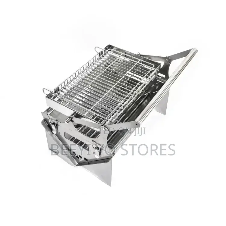 Portable Stainless Steel Folding BBQ Grill and Outdoor Charcoal Stove
