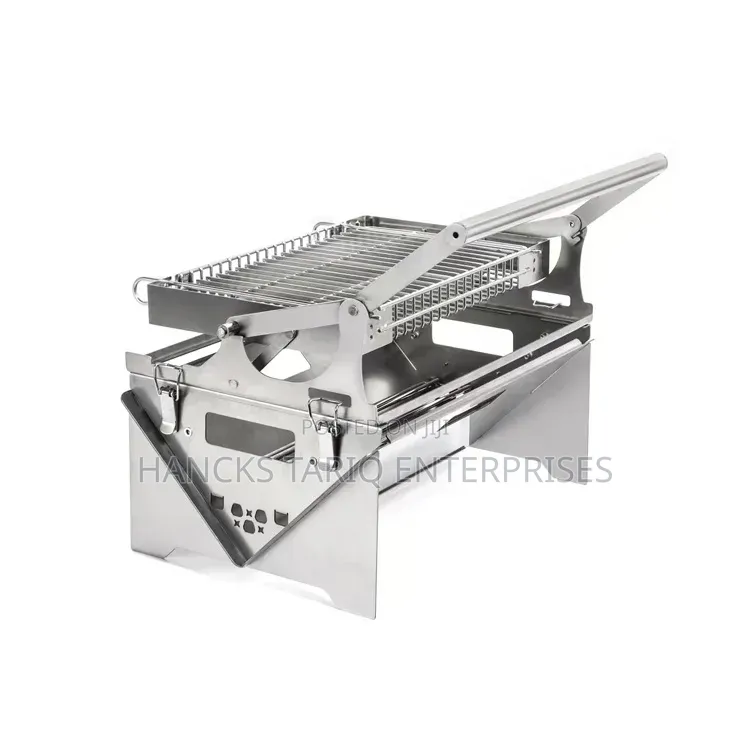 Portable Stainless Steel Folding BBQ Grill and Outdoor Charcoal Stove