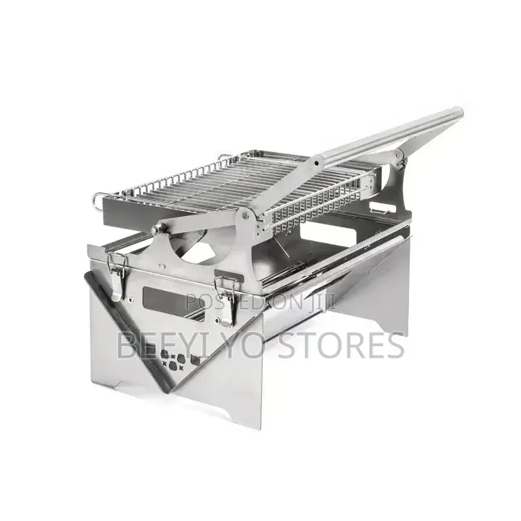 Portable Stainless Steel Folding BBQ Grill and Outdoor Charcoal Stove
