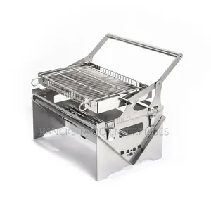 Portable Stainless Steel Folding BBQ Grill and Outdoor Charcoal Stove