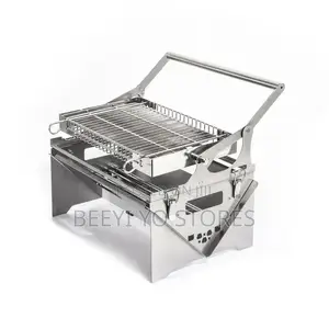 Portable Stainless Steel Folding BBQ Grill and Outdoor Charcoal Stove