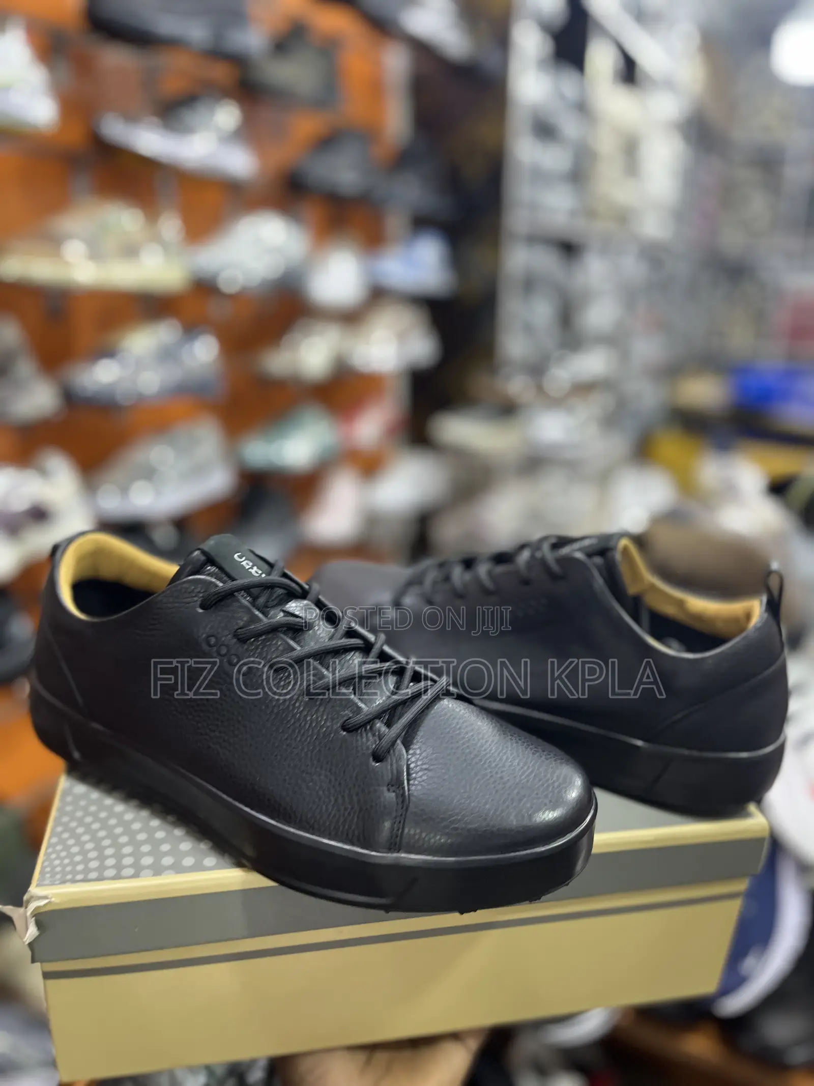 Original ECCO Men’s Soft 7 Black Leather Shoes