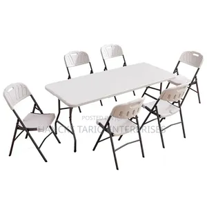 Portable Folding Plastic Utility Table and Banquet Event Desk