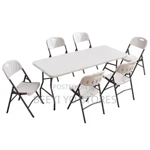 Portable Folding Plastic Utility Table and Banquet Event Desk
