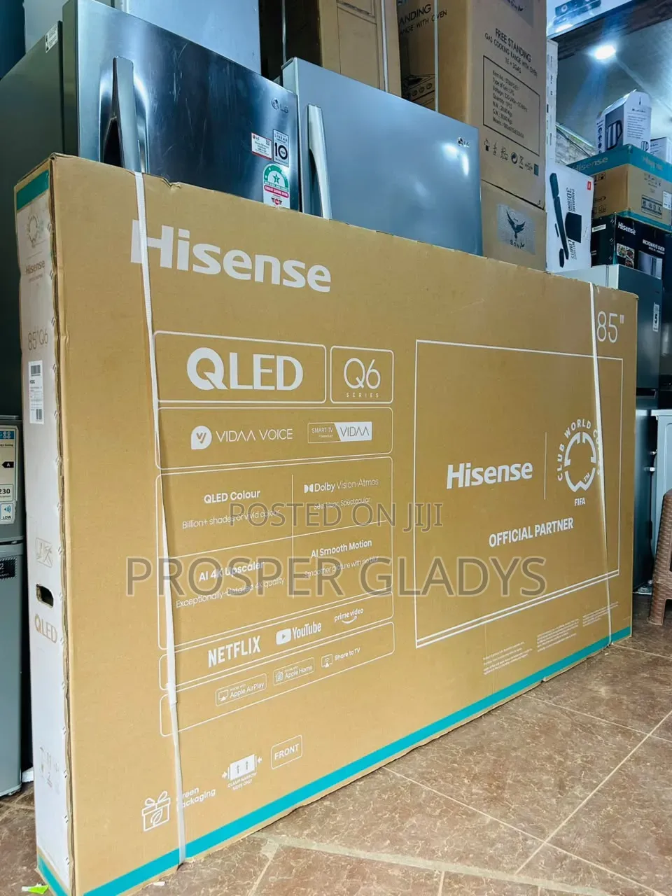 85 Hisense Qled Smart UHD Digital Flat Screen Flameless.