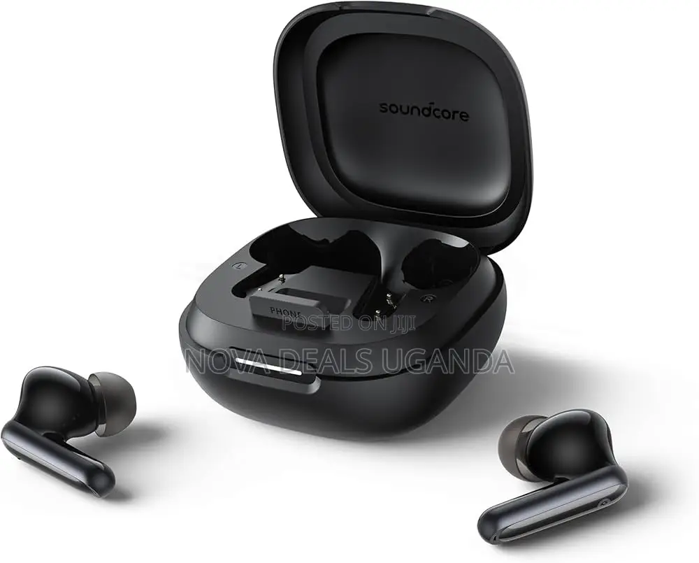 Soundcore P40i by Anker, ANC Wireless Earbuds, Case and Phone Stand