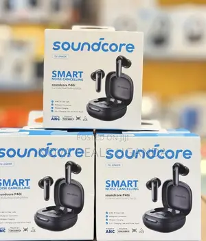 Soundcore P40i by Anker, ANC Wireless Earbuds, Case and Phone Stand
