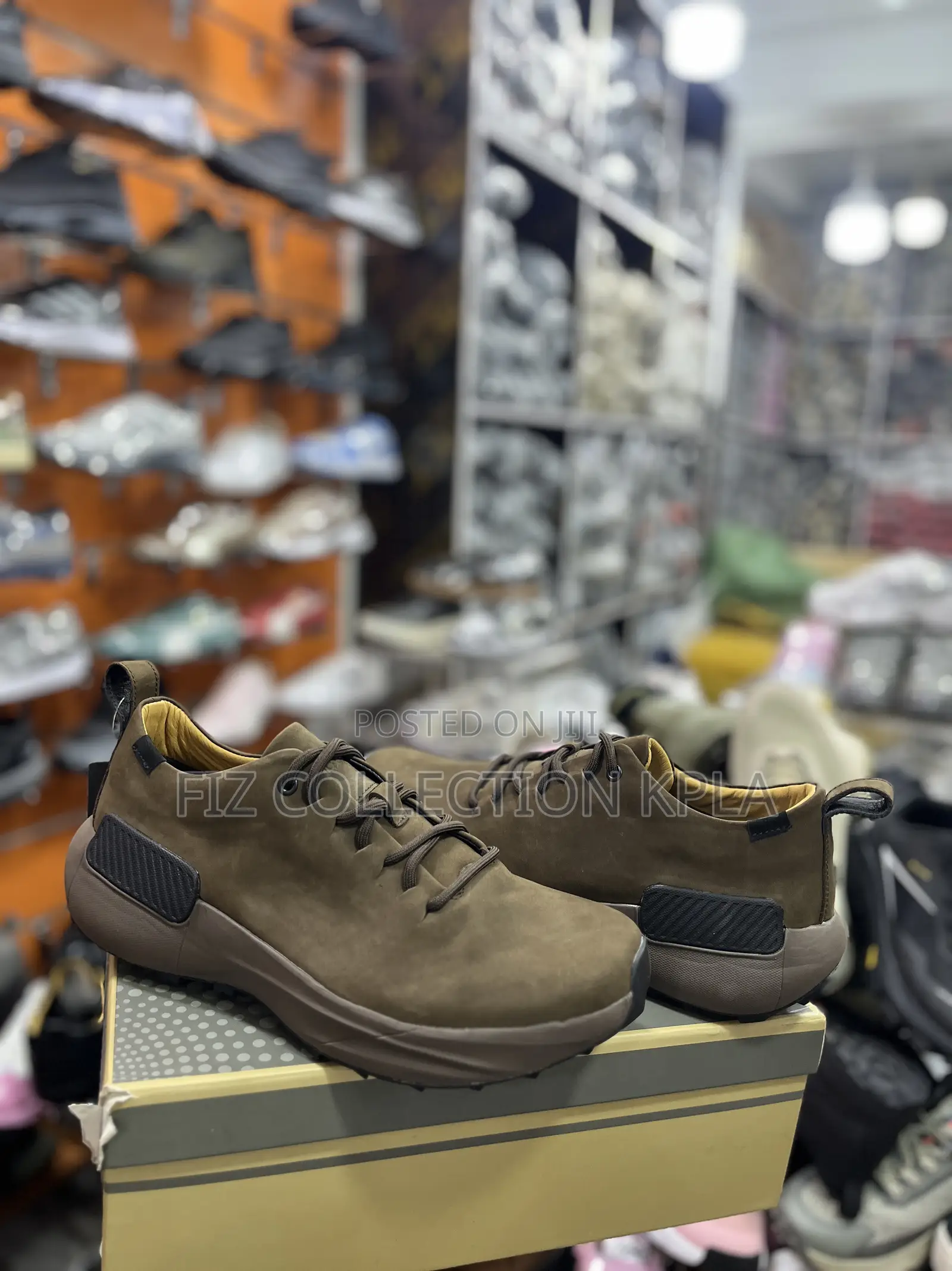 Original Ecco Coffee Brown Premium Sneakers