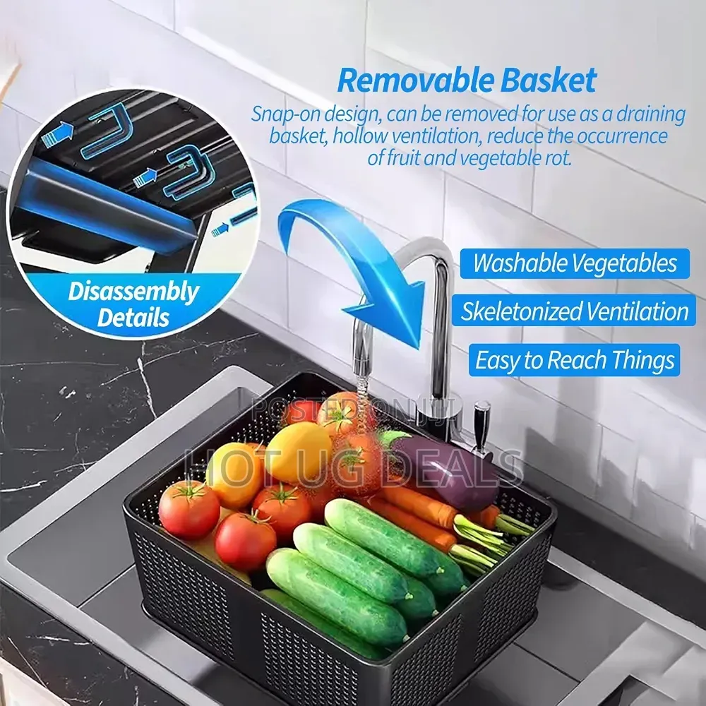 4-Tier Storage Cart Shelf Supermarket Movable Vegetable Storage Rack