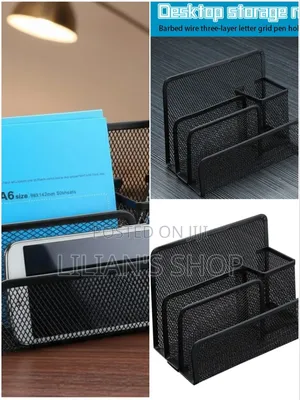 Letter Tray and Pen Holder Desk Organizer