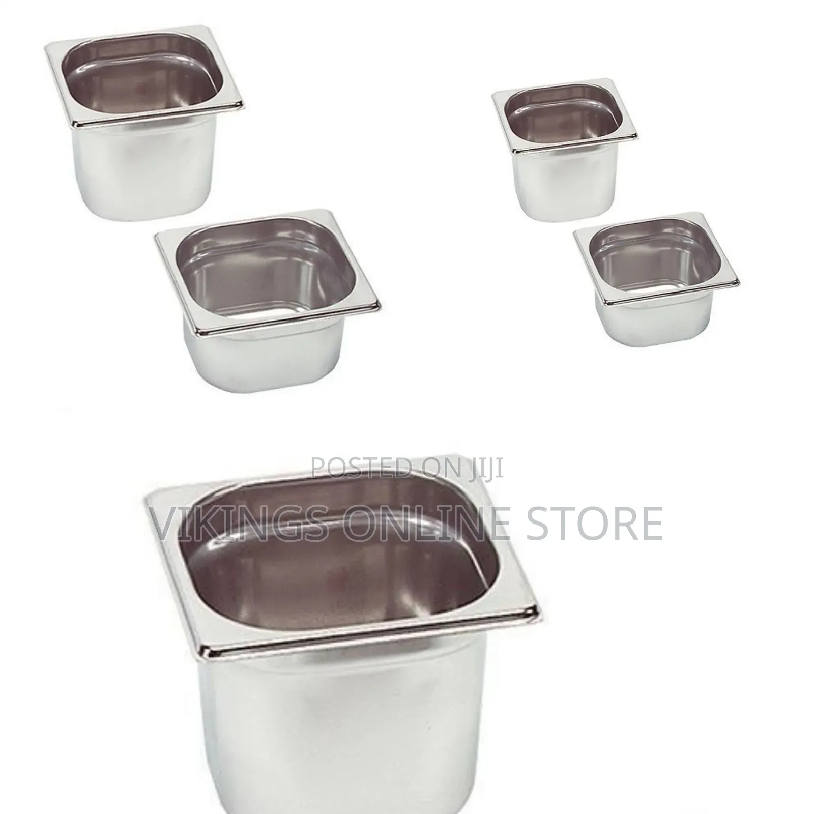 1L 2.2L Gastronorm Container Chafing Water Steam Food Pans- Silver