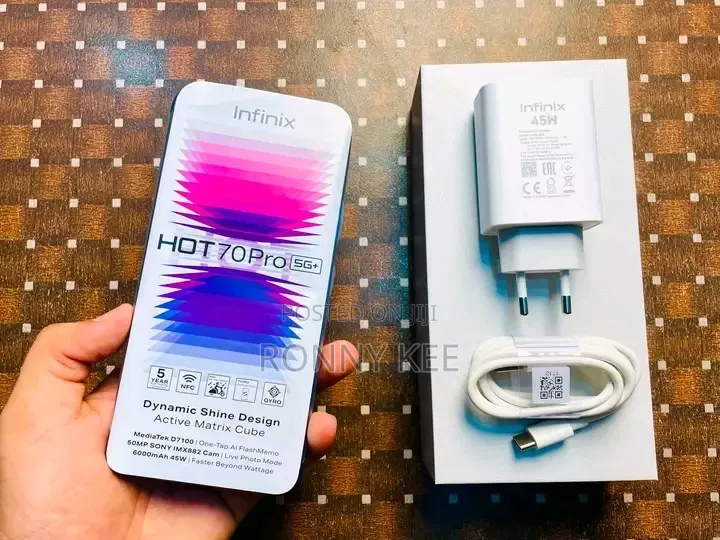 New Infinix Hot 70 128 GB Blue