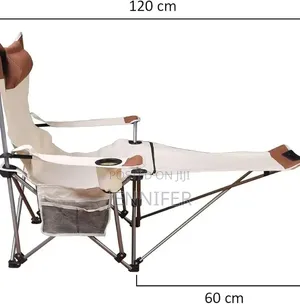 Folding Camping Chair Features a Built-in Footrest