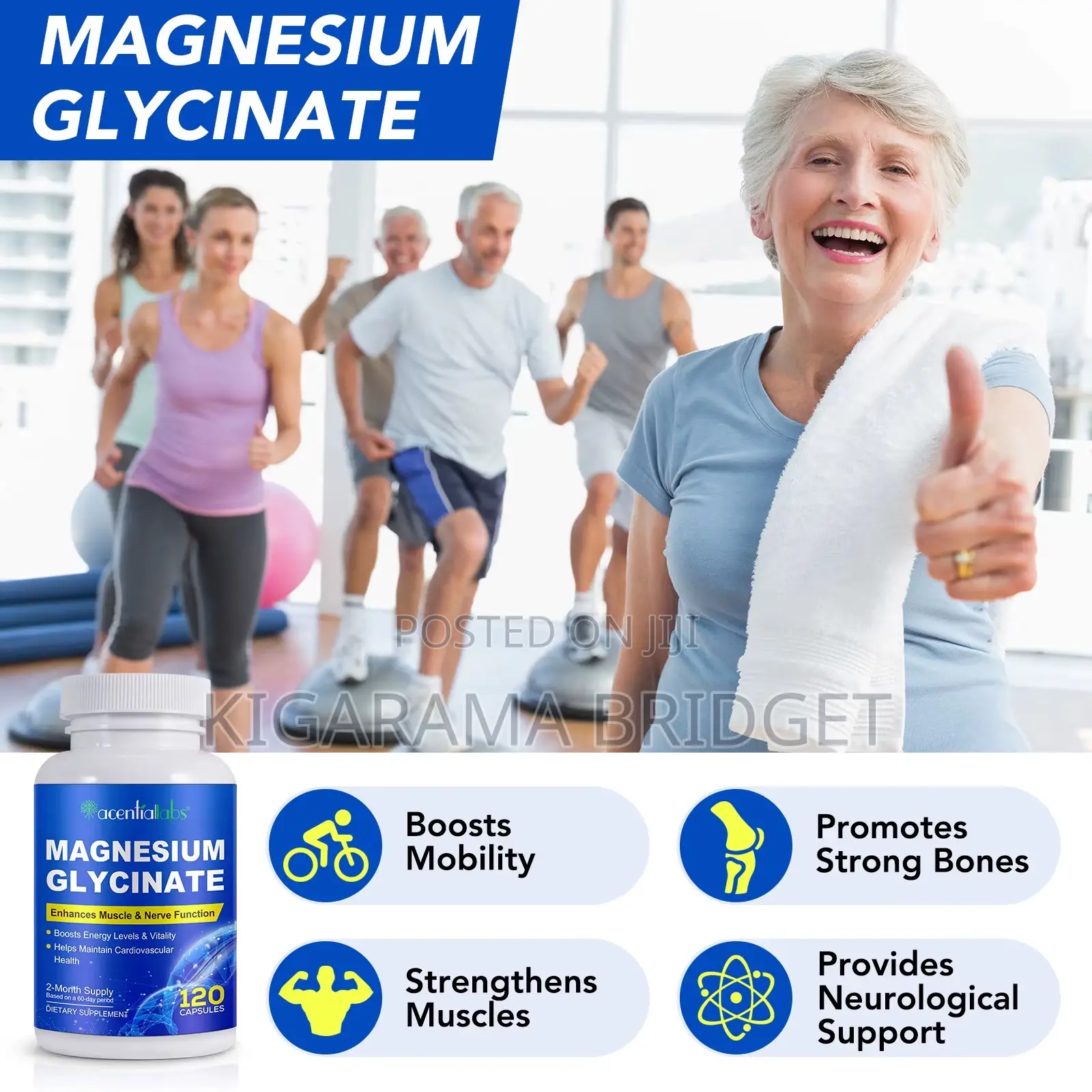 Magnesium Glycinate 120 Capsules