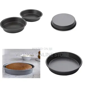 20cm and 24cm Round Non-Stick Baking Pan Heavy-Duty Carbon Steel Cake