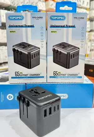 Universal Travel Adapter 65w/Topopso Universal Travel Adapter